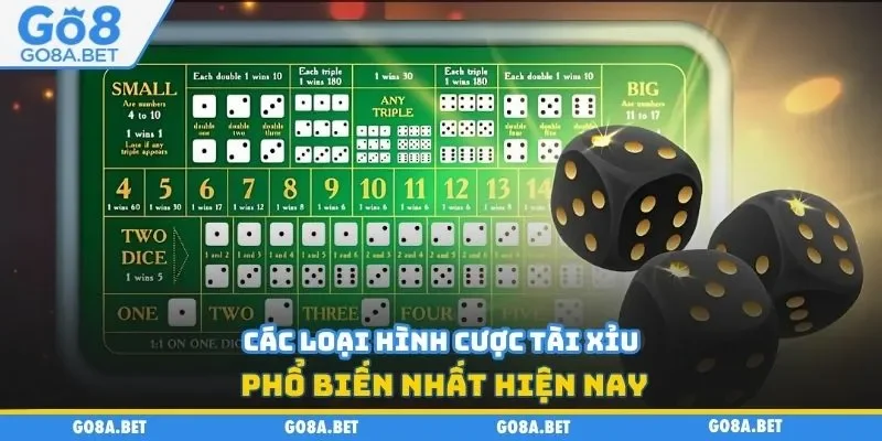 Các loại hình cược tài xỉu phổ biến nhất hiện nay