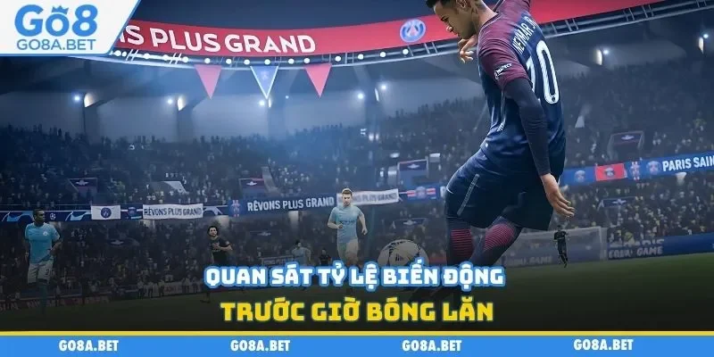 Quan sát tỷ lệ biến động trước giờ bóng lăn