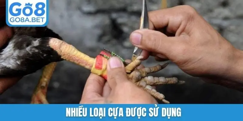 Nhiều loại cựa được sử dụng